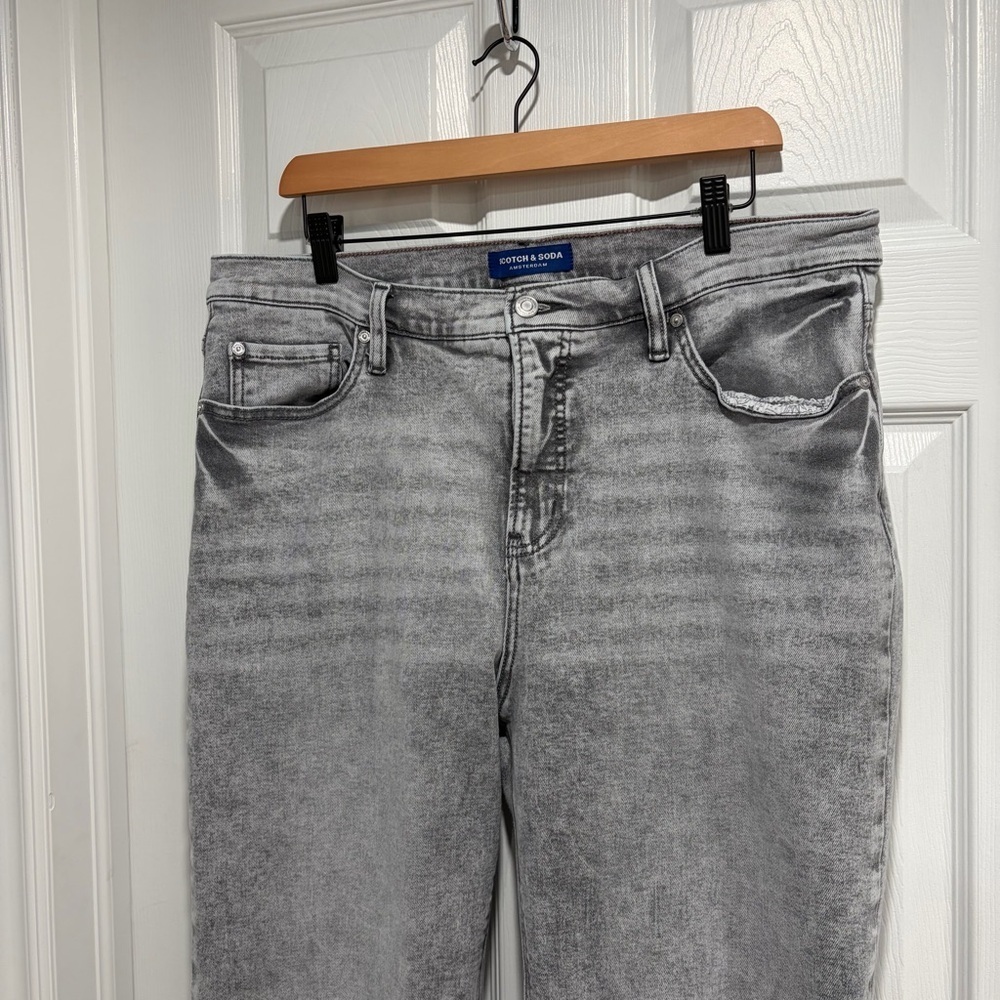 Scotch & Soda Light Gray Wash Denim Jeans Stretch Cotton Blend - Picture 2 of 9